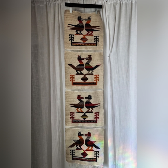 Other - Vintage Handcrafted Woven Wool Multicolor Wall Hanging Decor